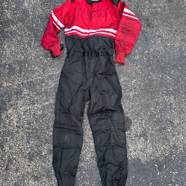 G-Force Racing Gear SFI 40.1/1 Racing Suit Red and Black Size Small