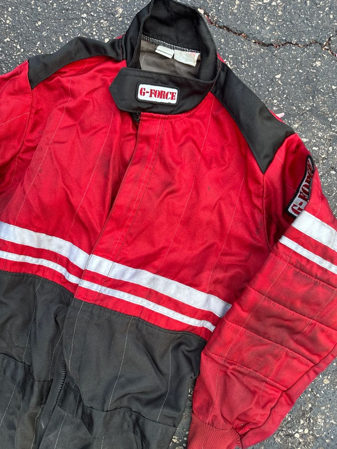 G-Force Racing Gear SFI 40.1/1 Racing Suit Red and Black Size Small 2