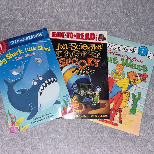 Children Level 1 Early Reader Books Set of 3