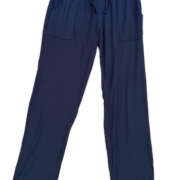 Lucky Brand Navy Blue Drawstring Lounge Pants Size S