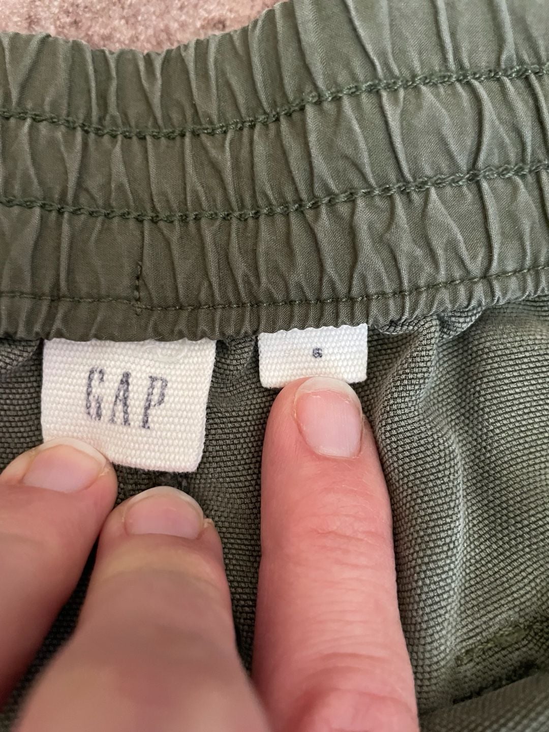 Gap Olive Green Lyocell Jogger Pants Size 6 4
