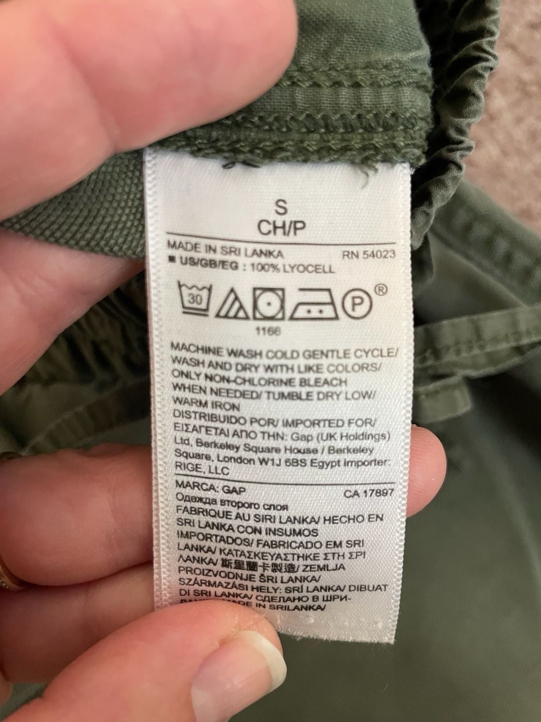 Gap Olive Green Lyocell Jogger Pants Size 6 6