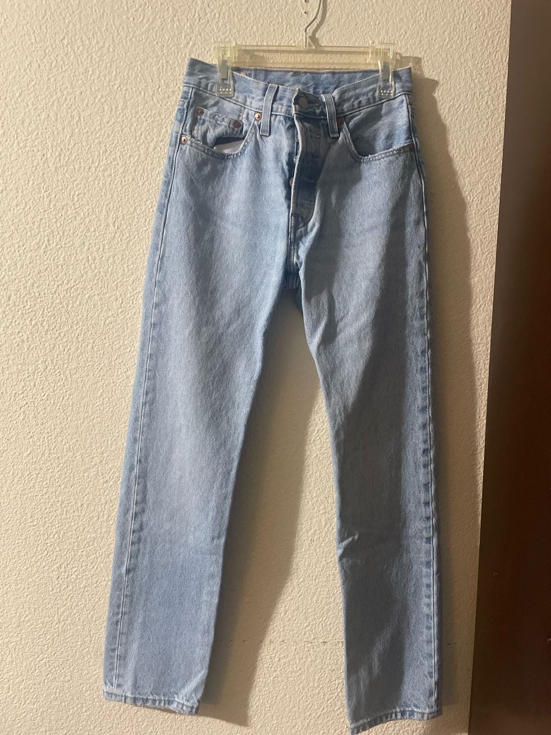 Levi's Premium 501 Original Fit Jeans Light Wash Size W24 L30 2