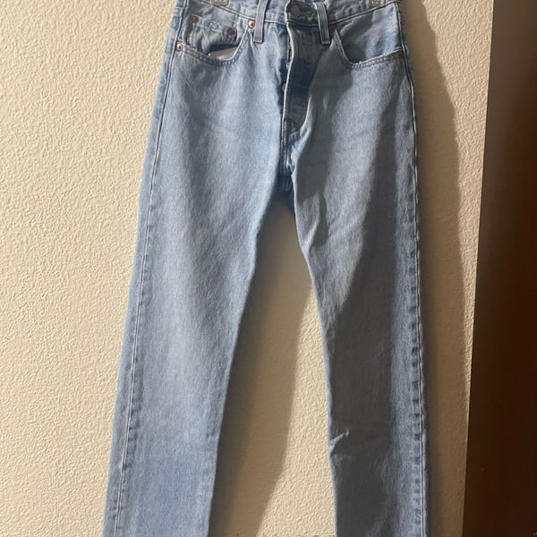 Levi's Premium 501 Original Fit Jeans Light Wash Size W24 L30