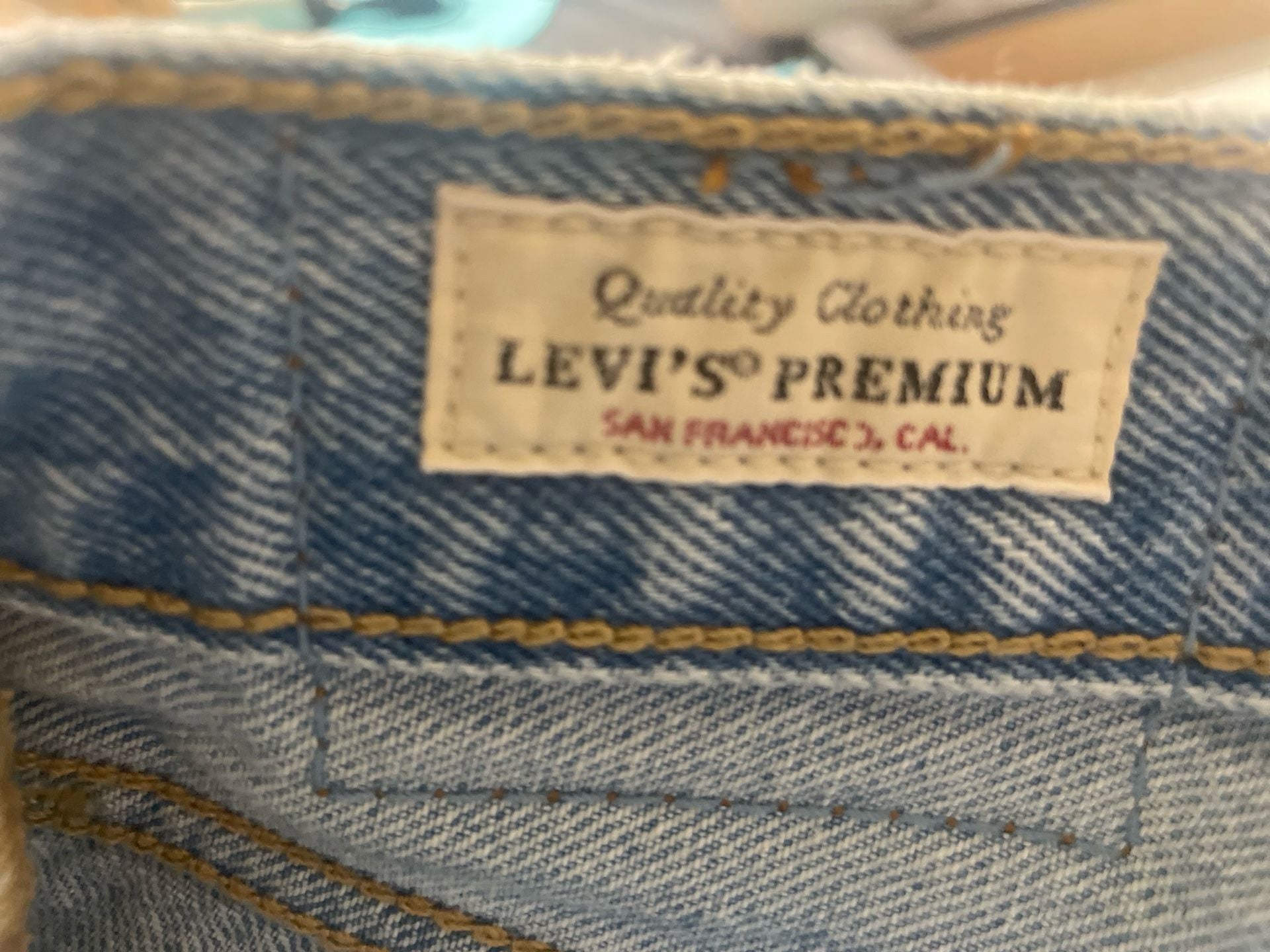 Levi's Premium 501 Original Fit Jeans Light Wash Size W24 L30 7