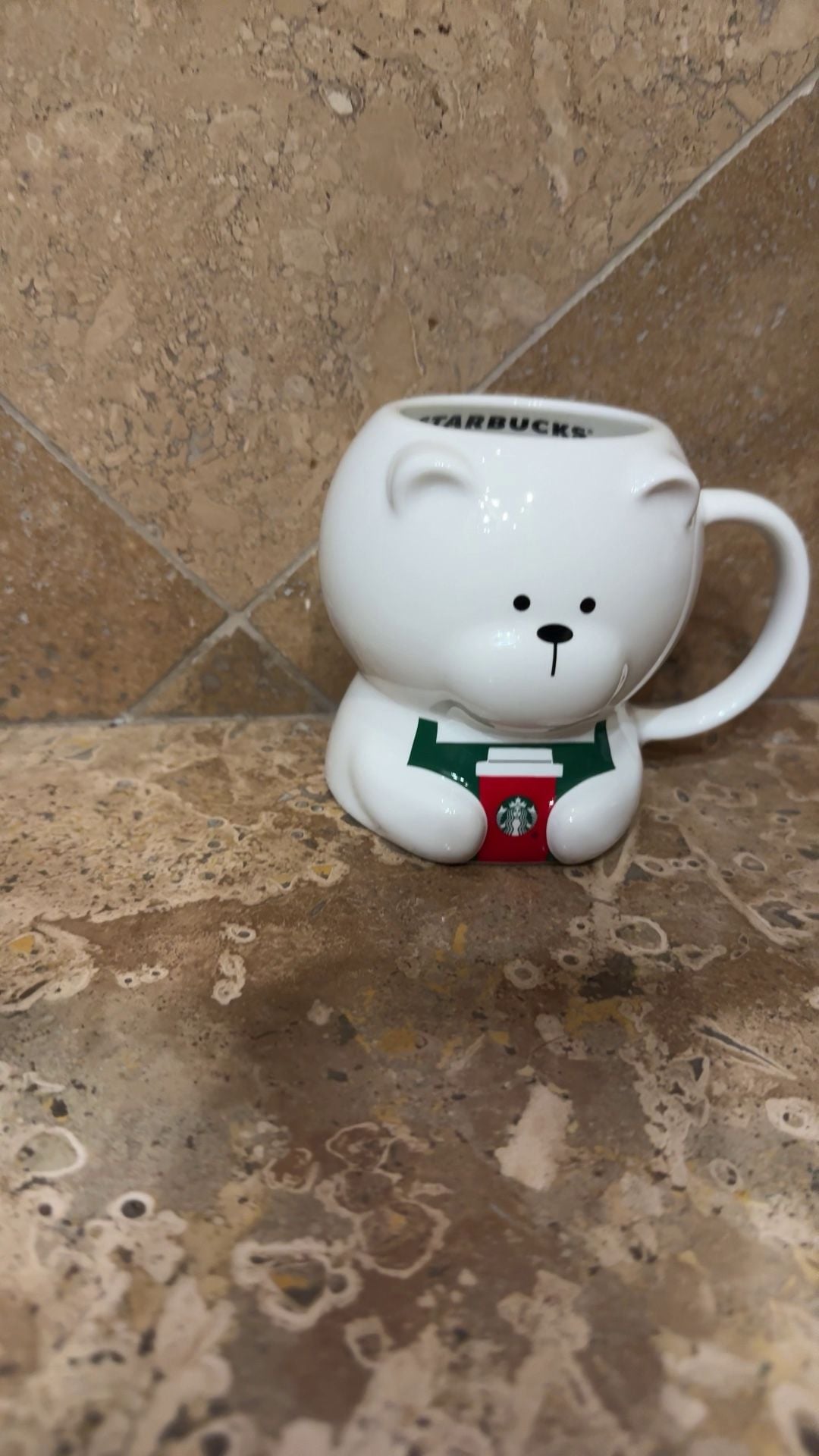 Starbucks Bearista White Bear Ceramic Mug 1