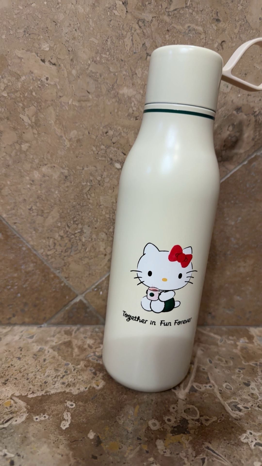 Starbucks x Hello Kitty Together in Fun Forever Cream Stainless Steel Bottle 3