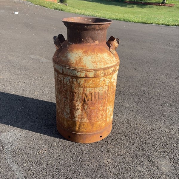 Vintage Buhl 40 Quart Metal PET MILK Can