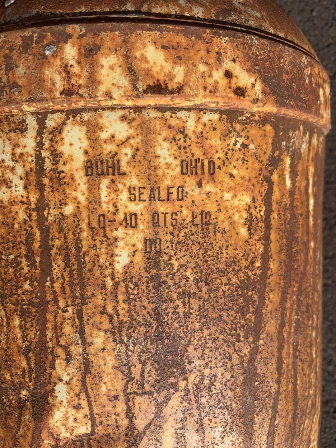Vintage Buhl 40 Quart Metal PET MILK Can 7