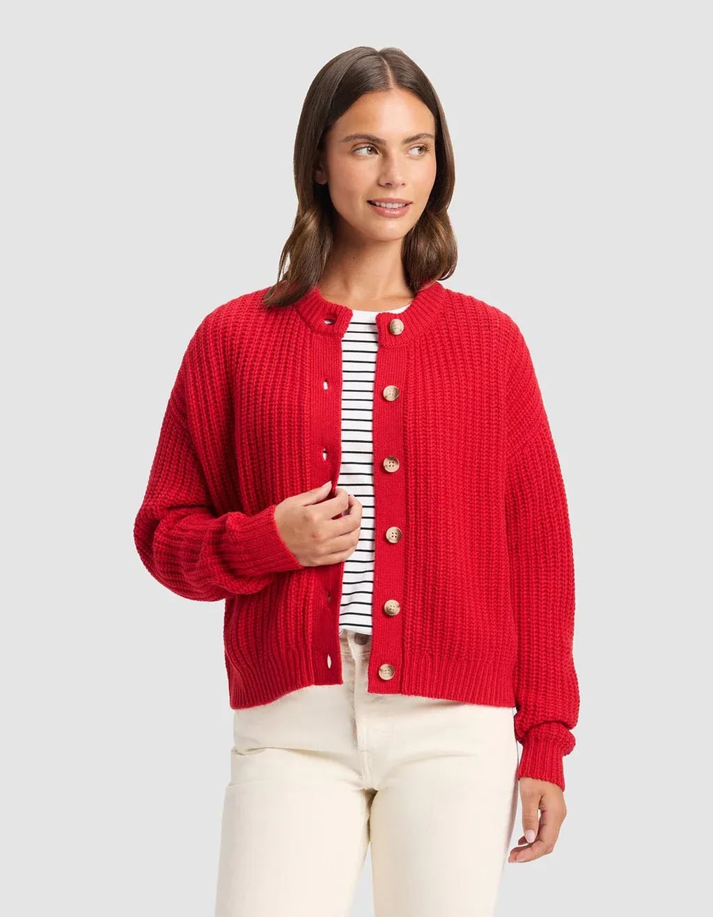 Cozy Earth Women's Arden Cardigan Crimson Size XS 2