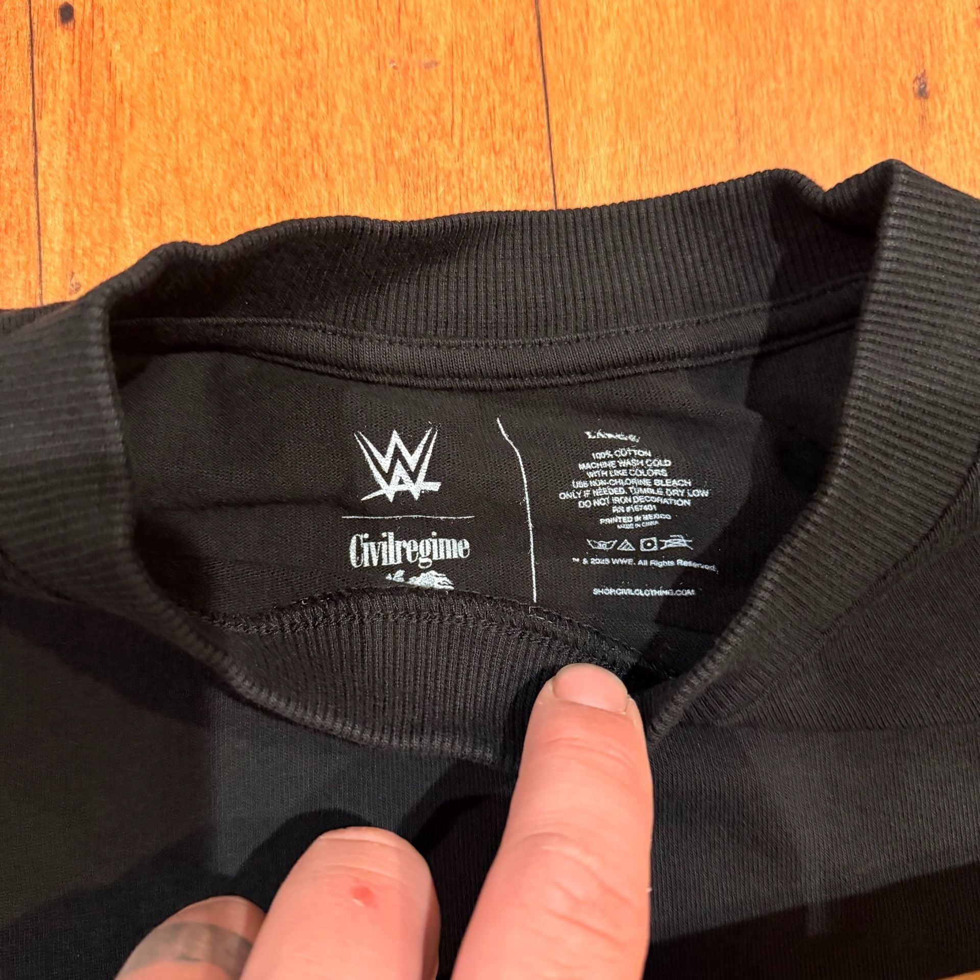 Civil Regime x WWE Rey Mysterio 619 Graphic T-Shirt Black Size Large 4