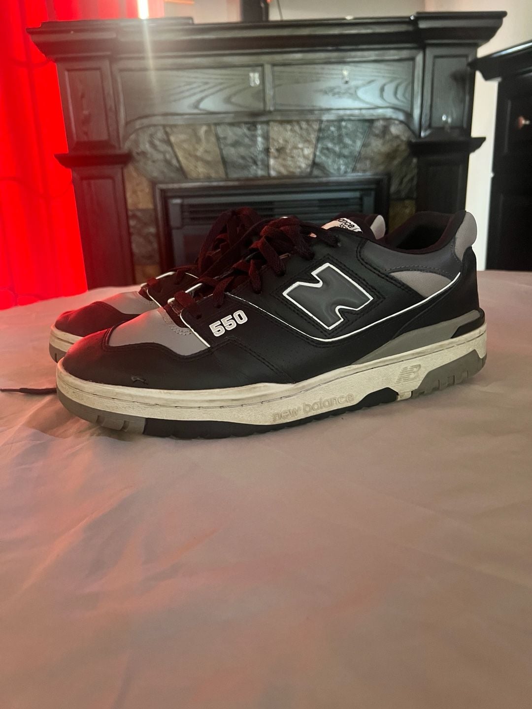 New Balance 550 Black Grey Sneakers 2