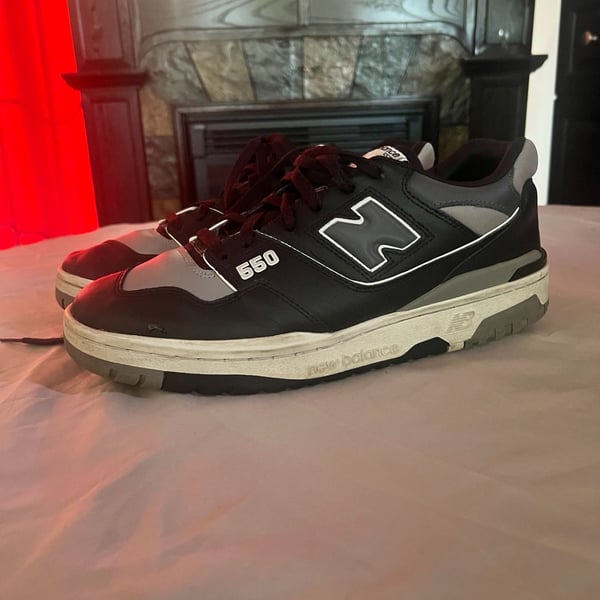 New Balance 550 Black Grey Sneakers