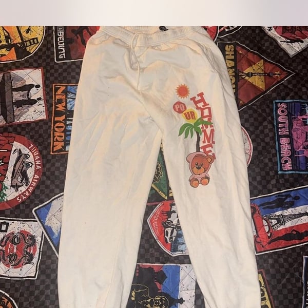 Pour Homme Graphic Bear Sweatpants