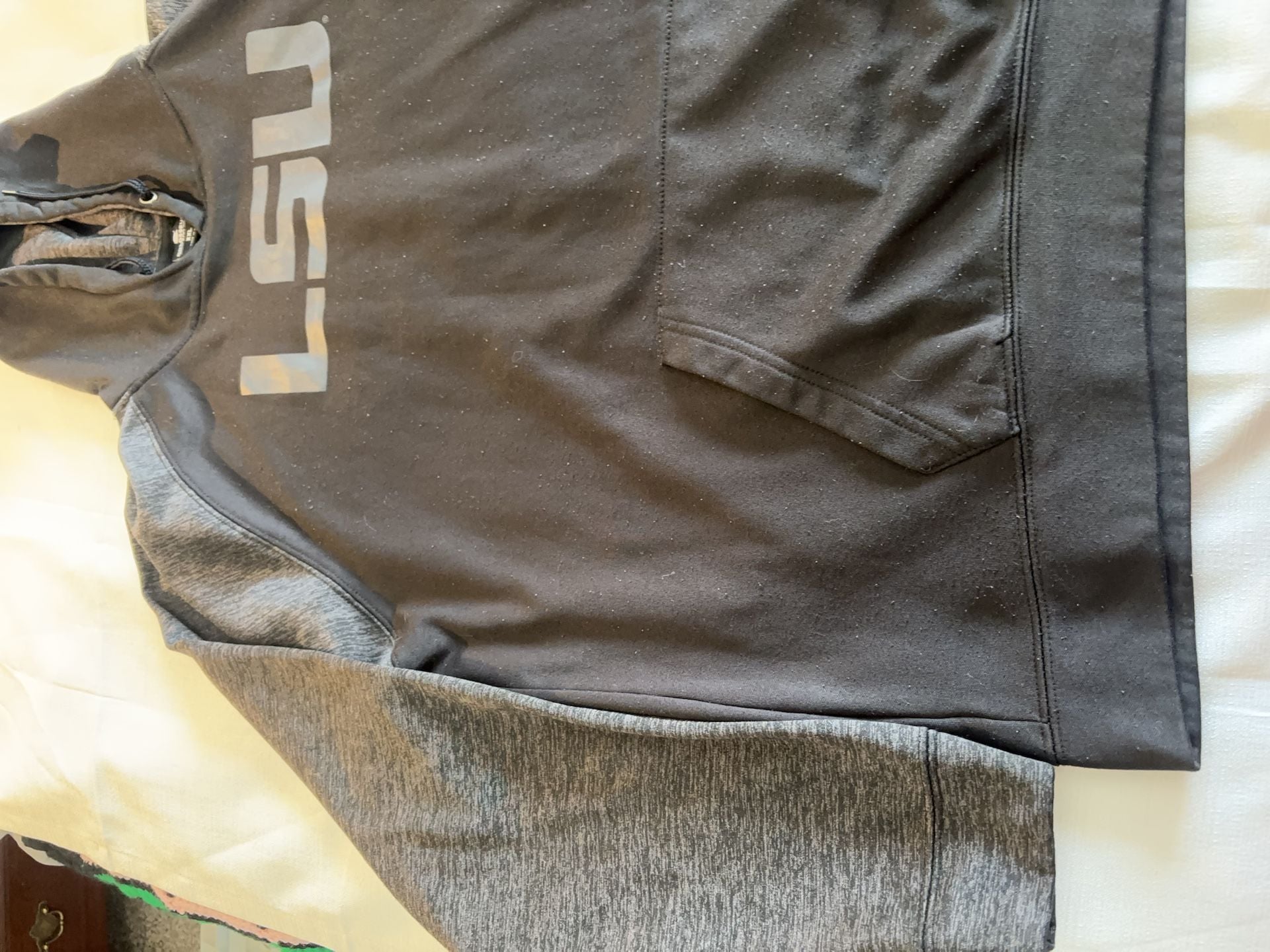 Colosseum LSU Tigers Mens XXL Hoodie Sweatshirt Black Gray 5