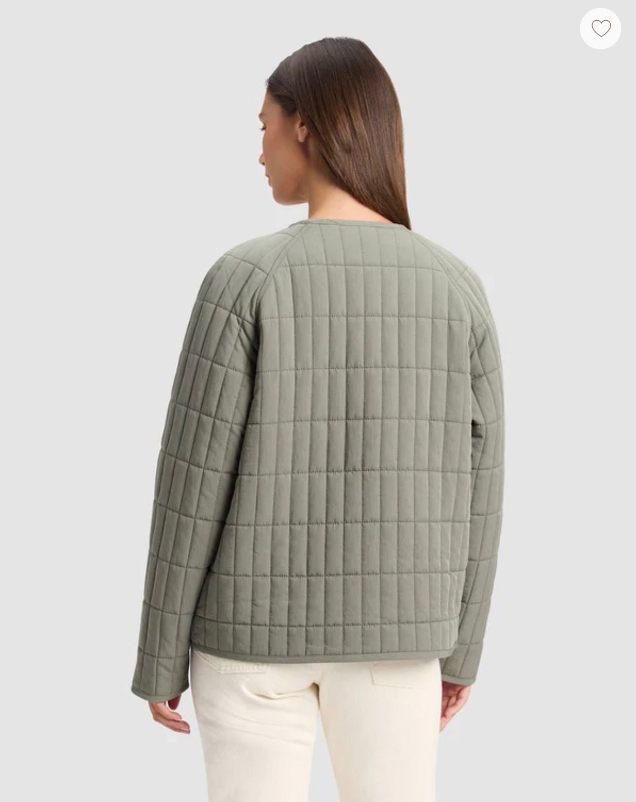 Cozy Earth Women's Andie Quilted Jacket Cypress Size M 3
