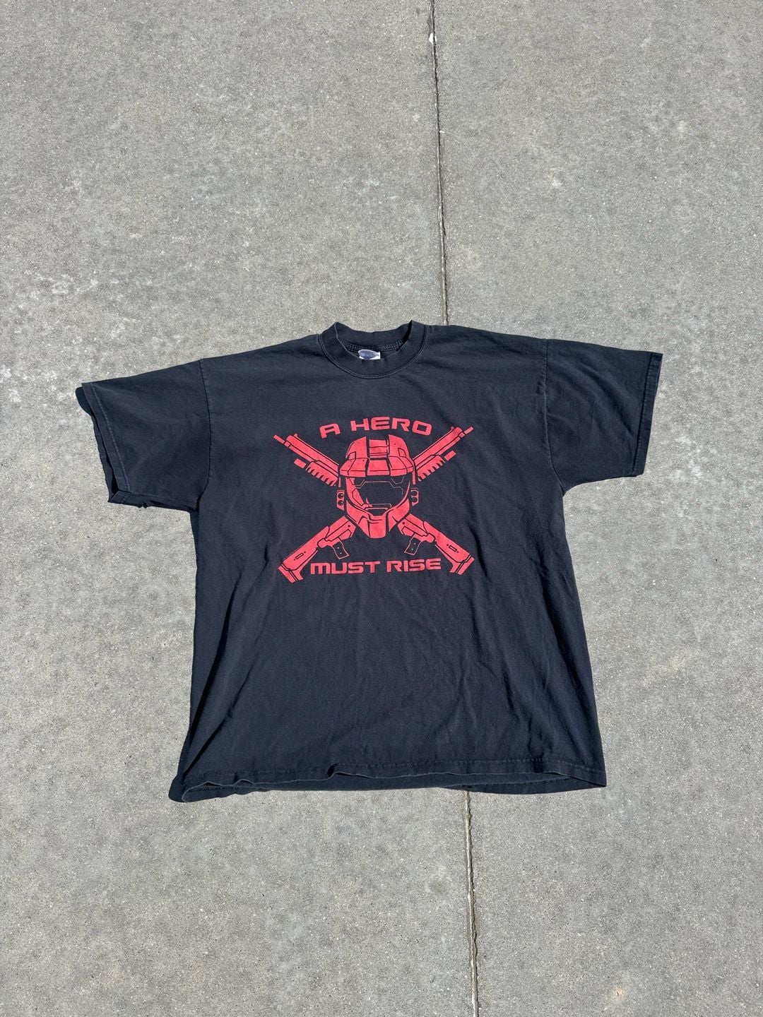 Vintage Halo 3 A Hero Must Rise T-Shirt Black Size XL 2