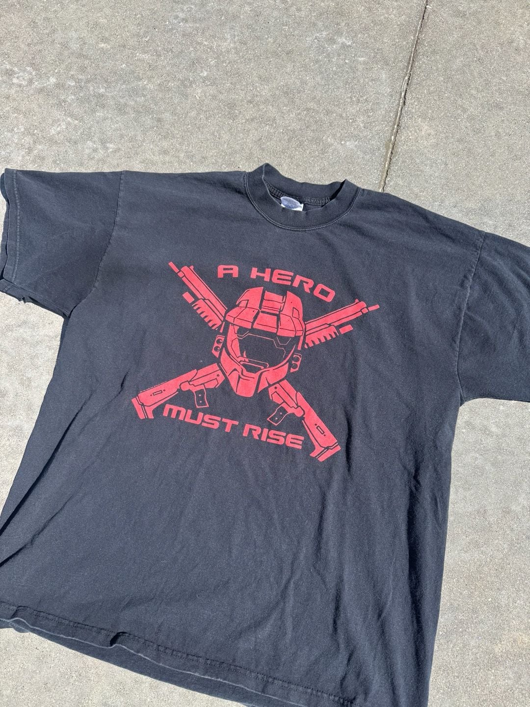 Vintage Halo 3 A Hero Must Rise T-Shirt Black Size XL 3