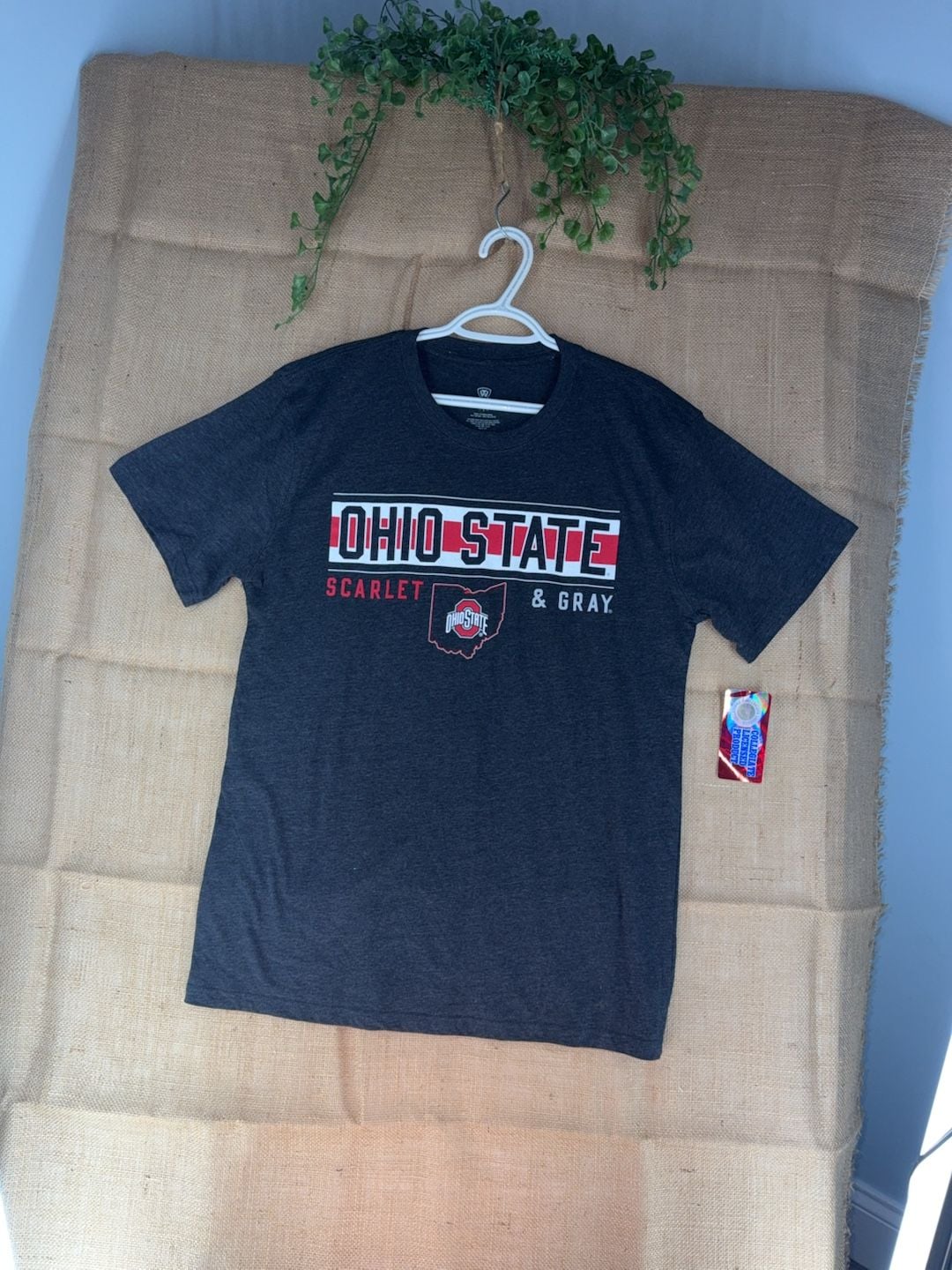 Top of the World Ohio State Buckeyes Scarlet & Gray T-Shirt Size Large 1