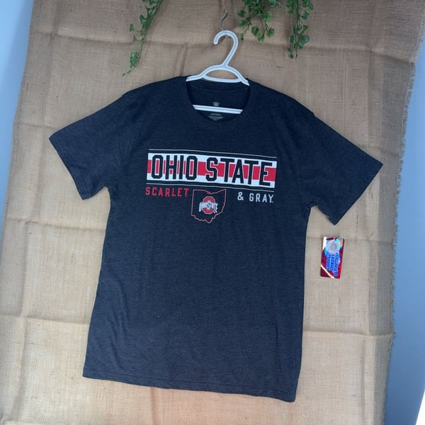 Top of the World Ohio State Buckeyes Scarlet & Gray T-Shirt Size Large