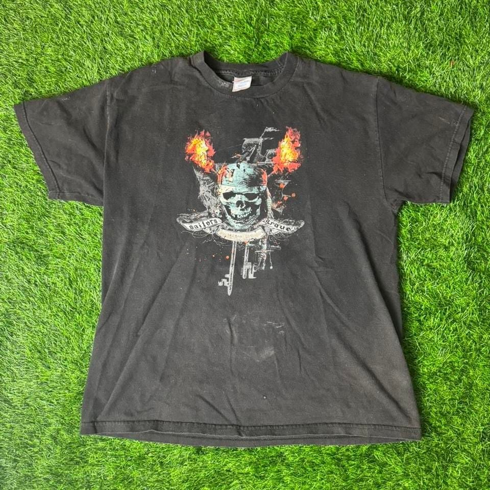 Vintage Disney Pirates of the Caribbean Sailors Grave T-Shirt Size Large 2