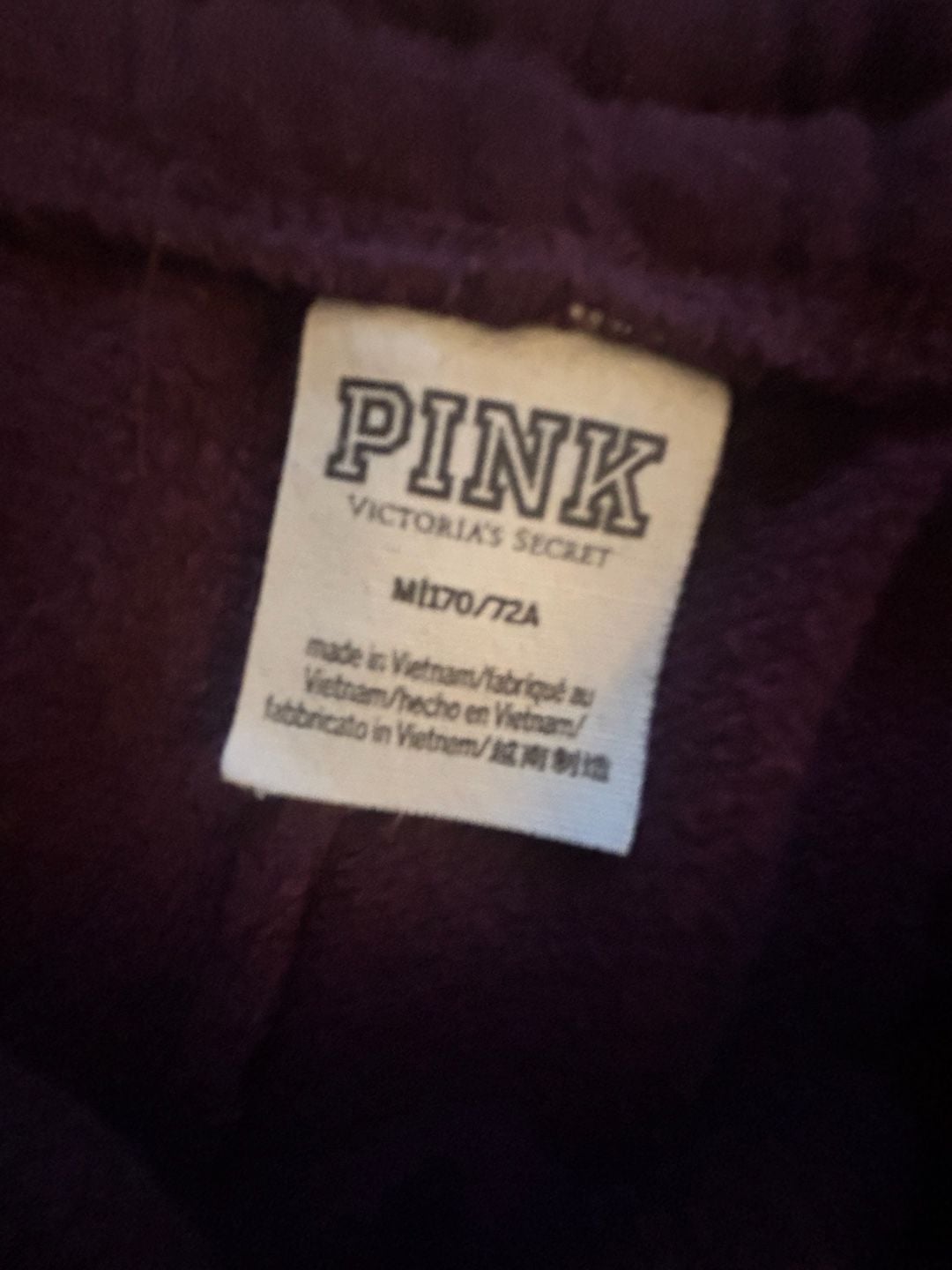 PINK Victoria's Secret Maroon Logo Sweatpants Size M 3