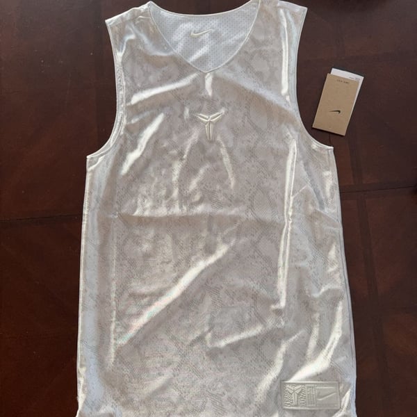 Nike Kobe Bryant Mamba Mentality Snakeskin Basketball Jersey White