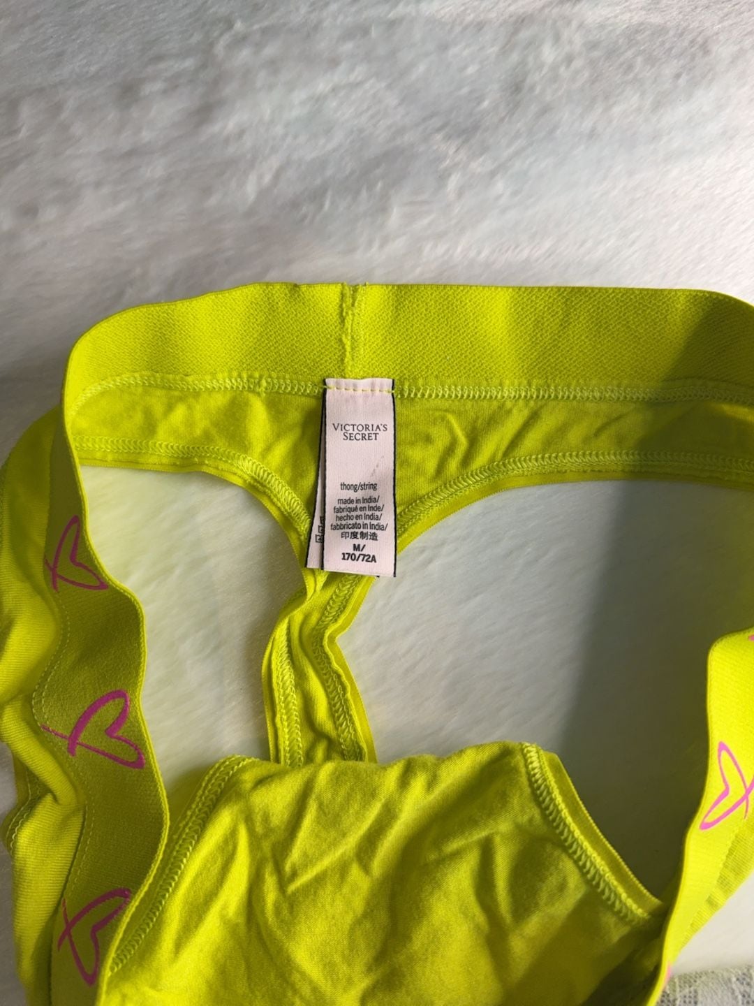 Victoria's Secret Logo Waistband Thong Panties Size M Set of 7 8