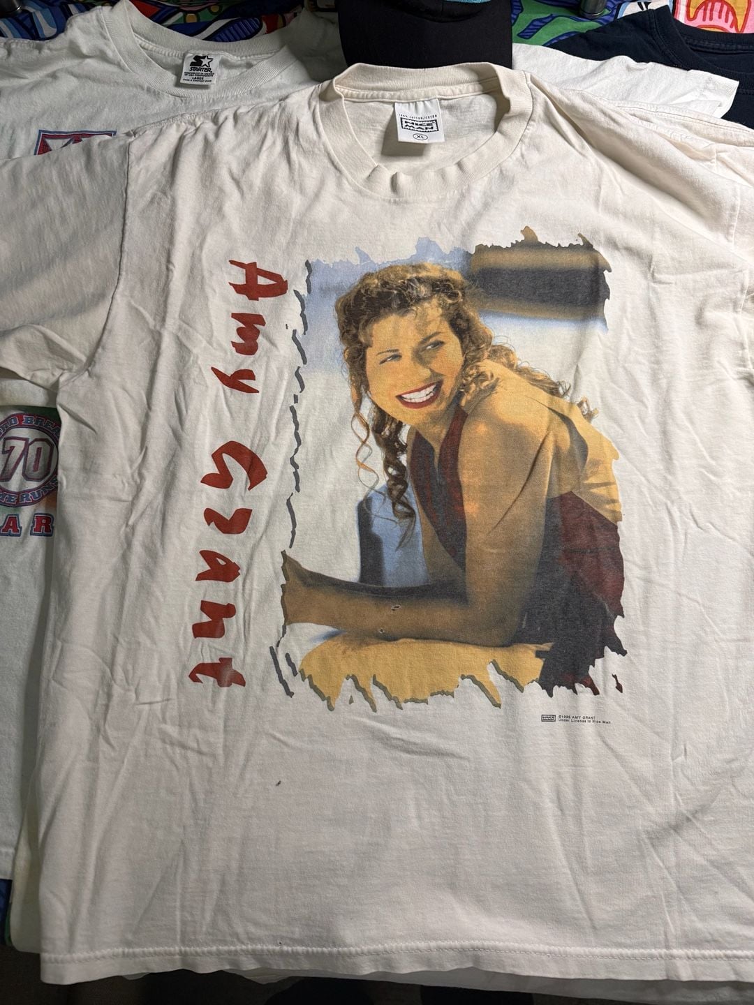 Vintage 1996 Amy Grant Nice Man Graphic T-Shirt Size XL 2