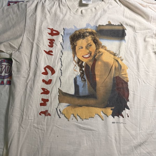Vintage 1996 Amy Grant Nice Man Graphic T-Shirt Size XL