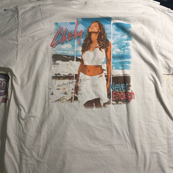 Vintage 1999 Chely Wright Never Enough Country Music T-Shirt Size Large