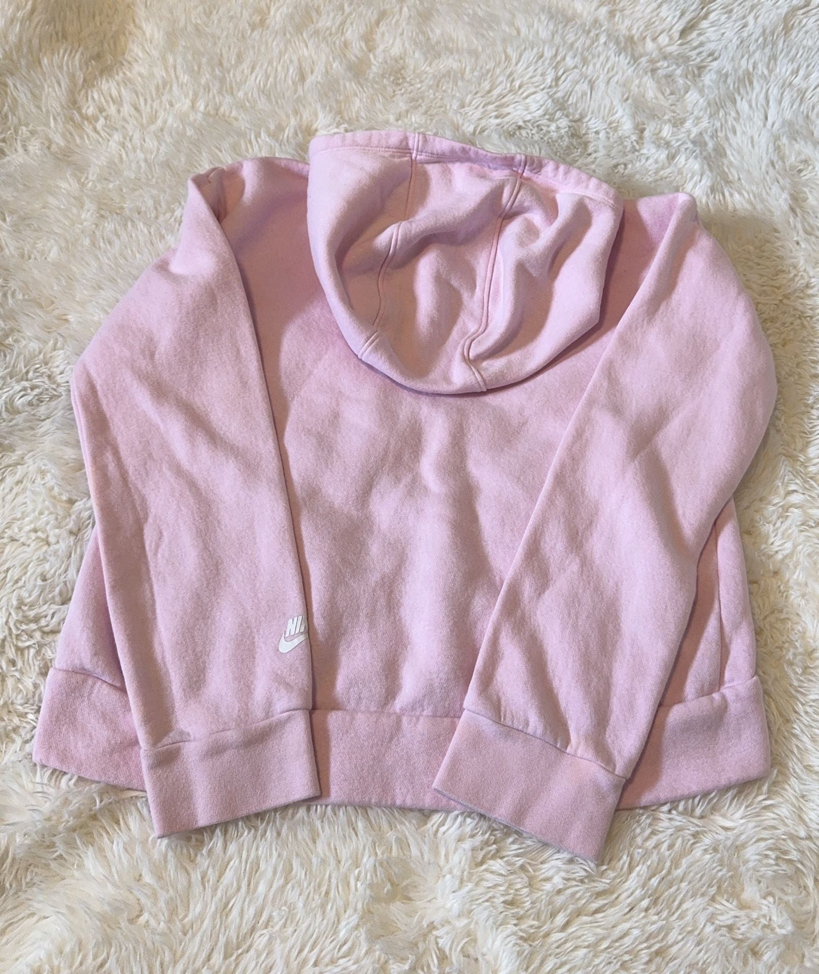 Nike Pink Double Swoosh Pullover Hoodie 5