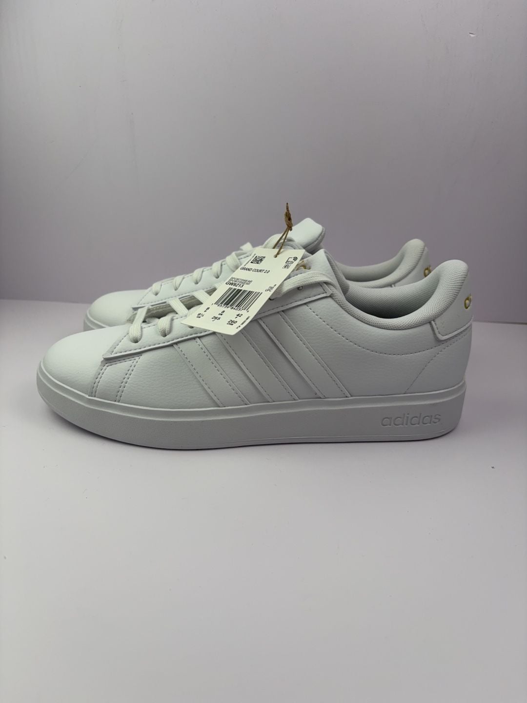 Adidas Grand Court 2.0 White Sneakers Size 9.5 2