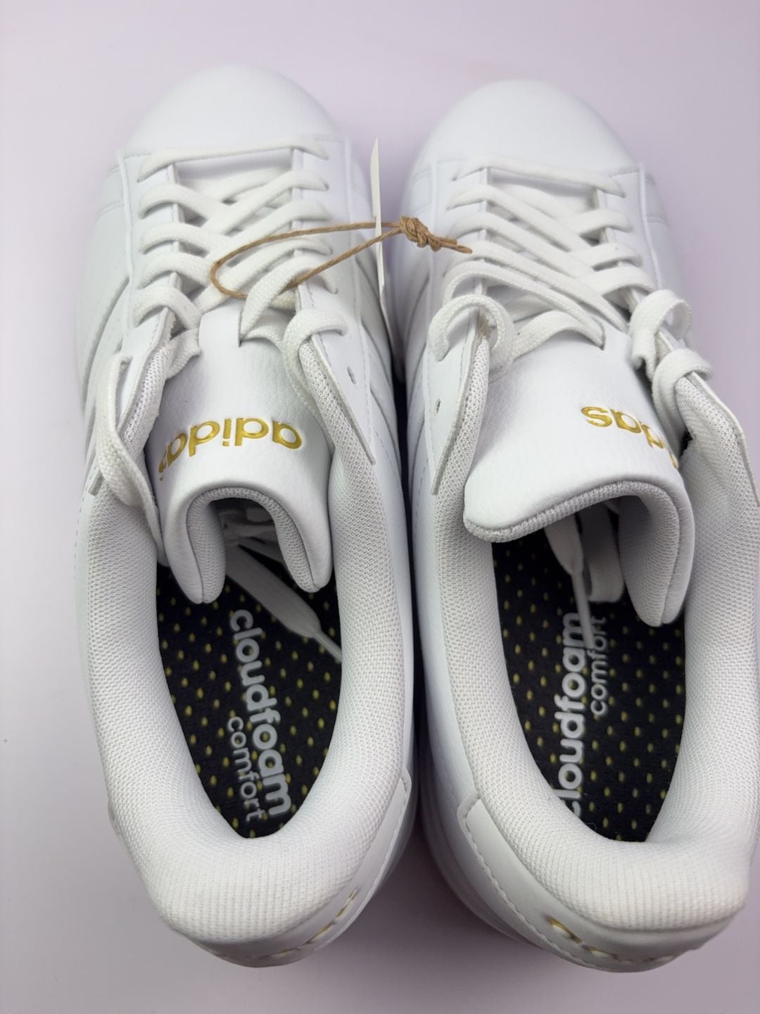 Adidas Grand Court 2.0 White Sneakers Size 9.5 8