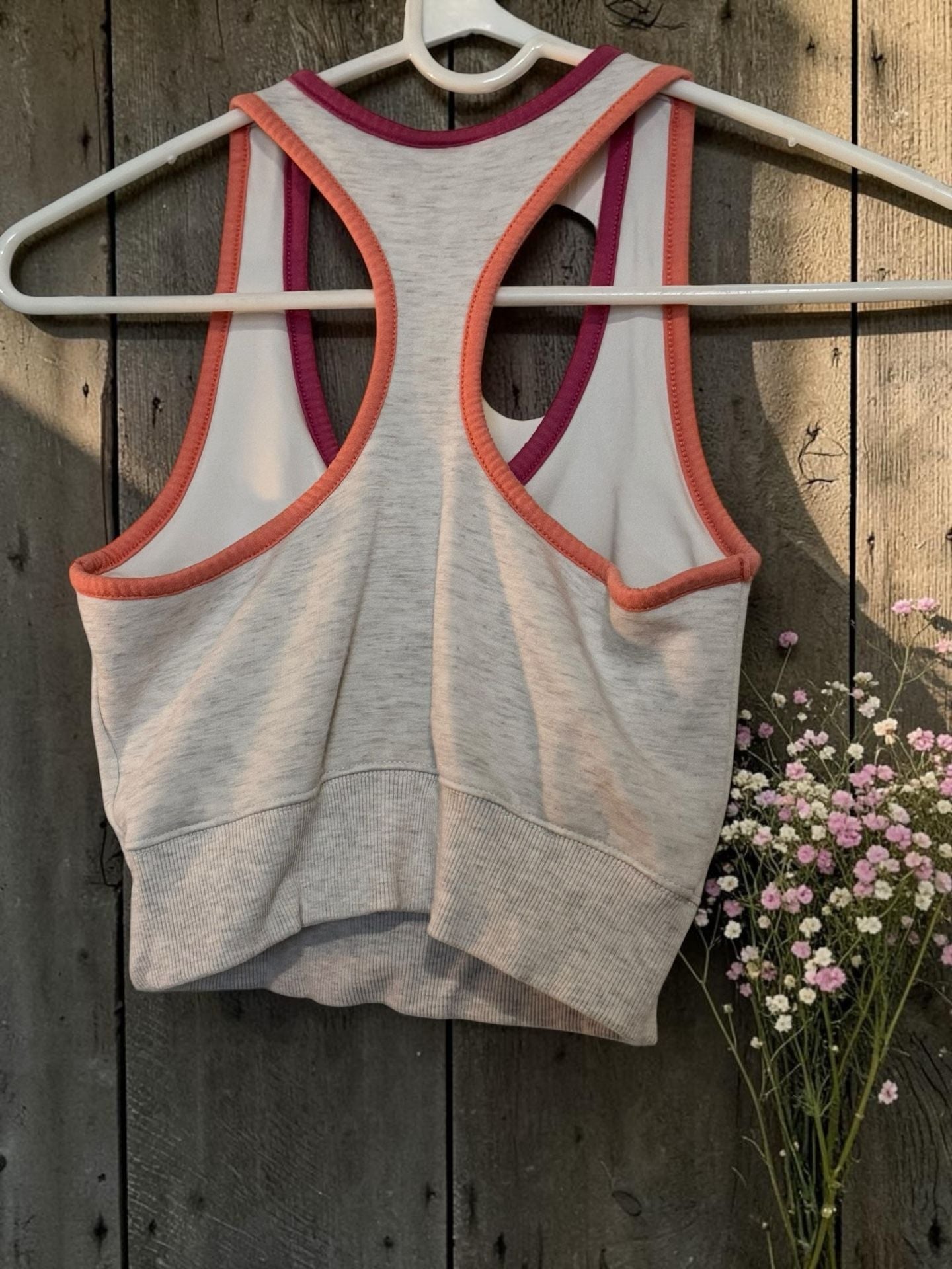 Ocean Drive Women's Size S Heathered Racerback Sports Bra Crop Top 3