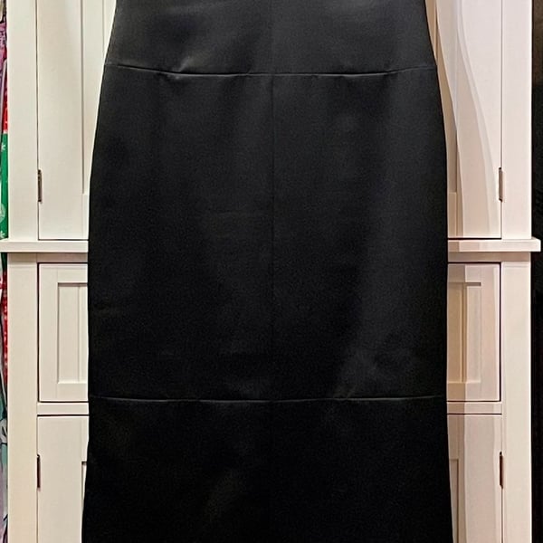 A.B.S. Evening by Allen Schwartz Black Sleeveless V-Neck Gown Size 14