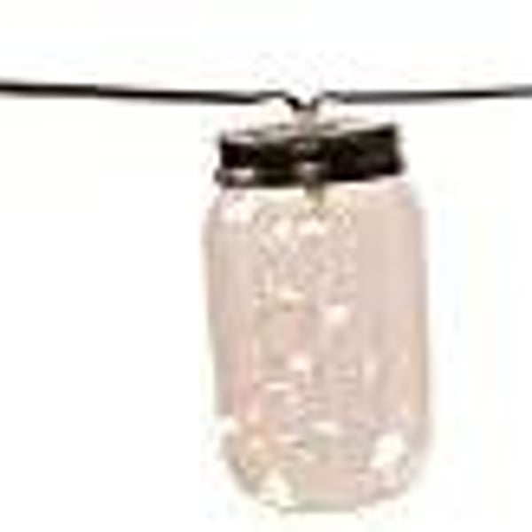 Hampton Bay Solar Mason Jar LED Outdoor String Lights
