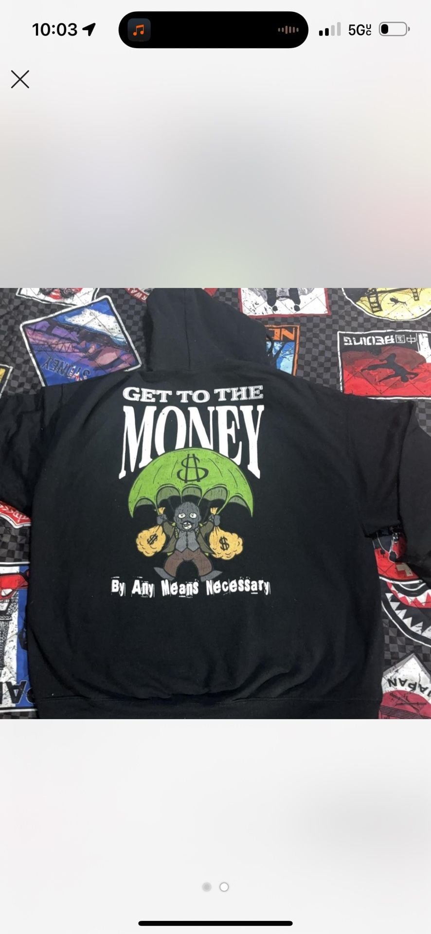 Get To The Money By Any Means Necessary Graphic Hoodie 3