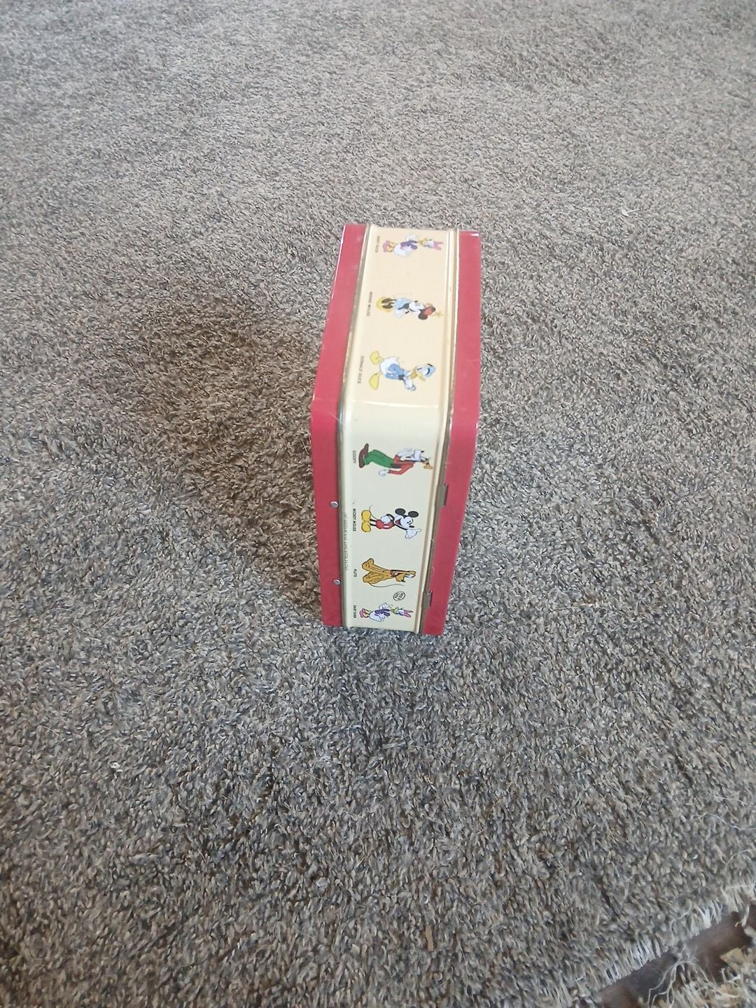 Vintage Disney Mickey Mouse ABC 123 Metal Lunchbox 3