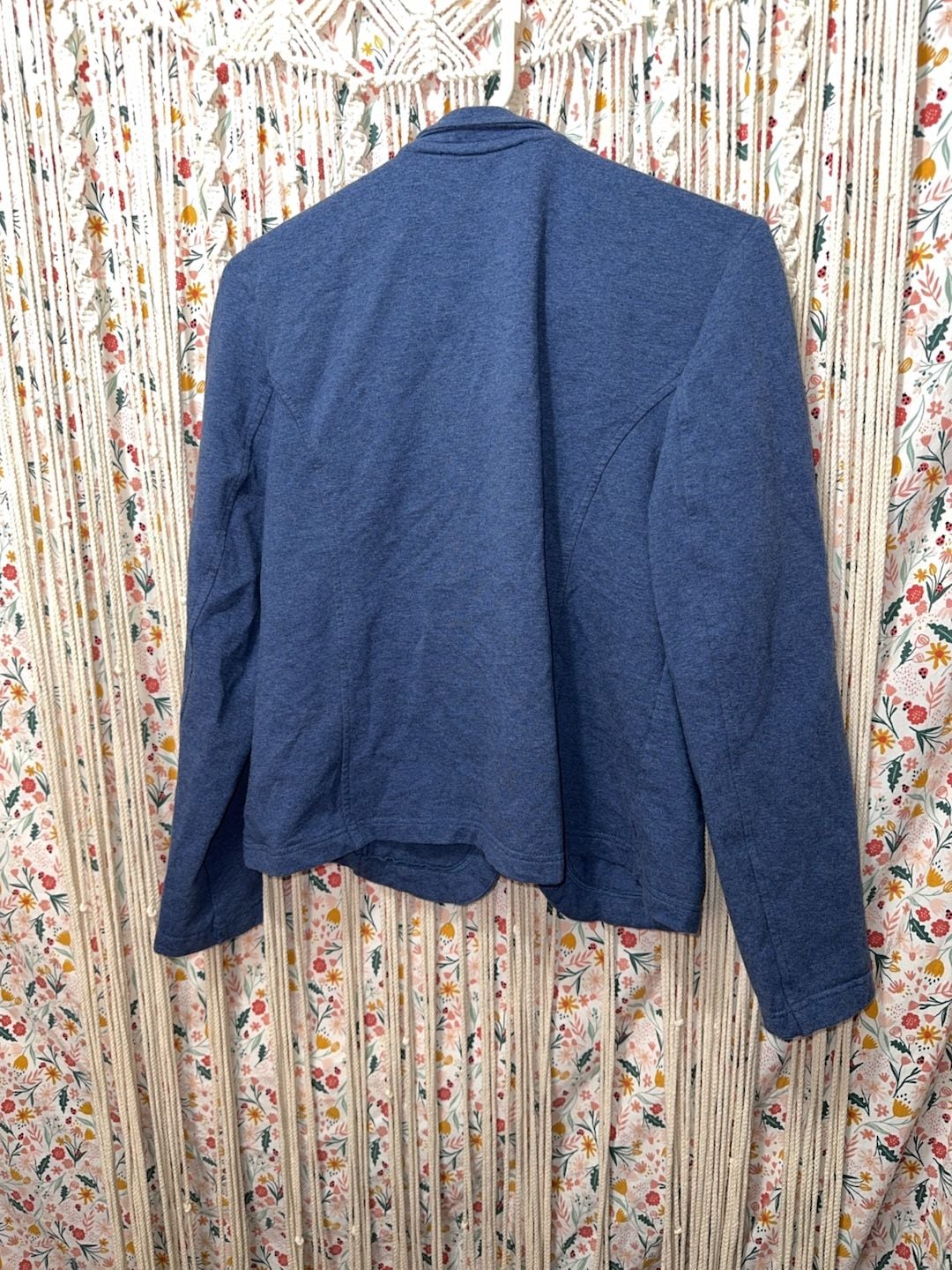 Tommy Hilfiger Women's Blue Double-Breasted Military Style Jacket Size Large 9