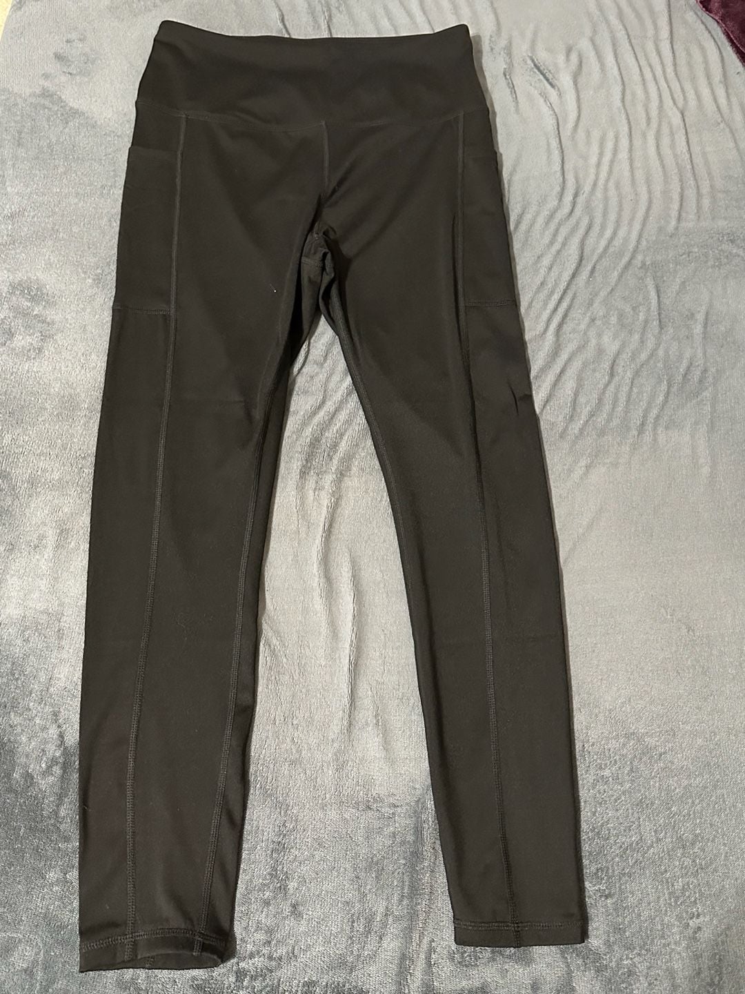STRETCHTHERULES Women's Black High-Waisted Pocket Leggings Size S 1