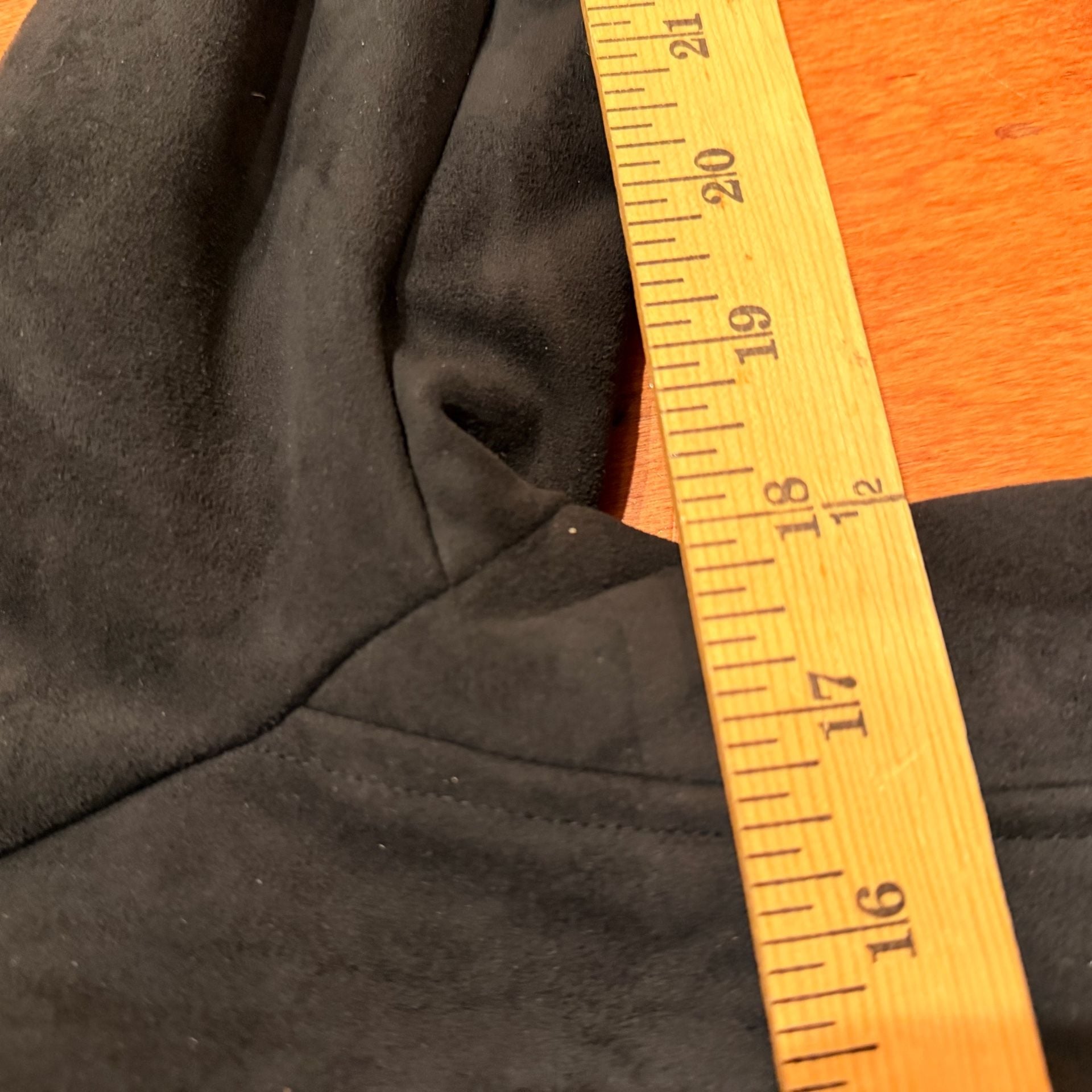 Roxy Women's Black Faux Suede Sherpa Lined Moto Jacket Size S 5