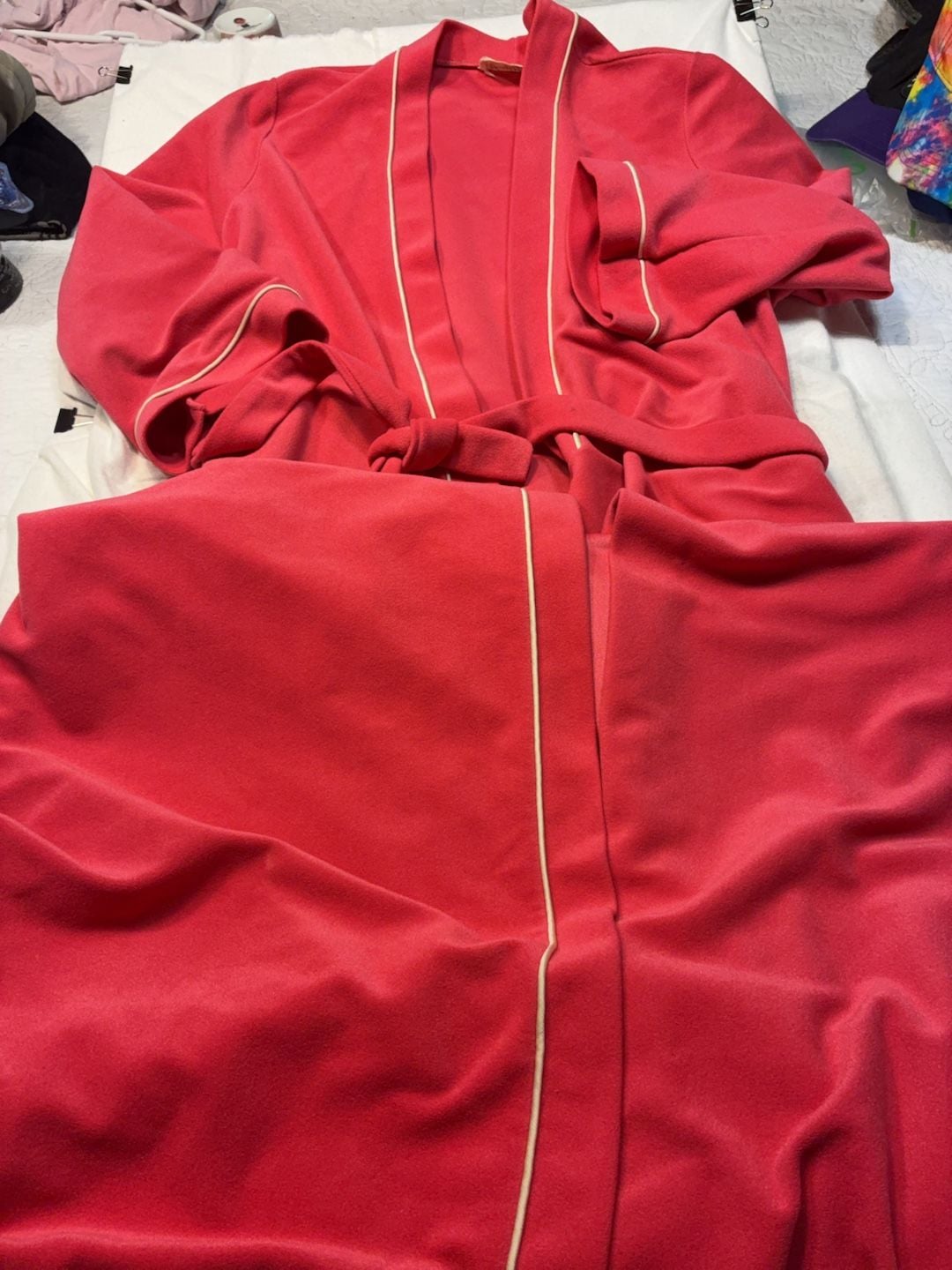 Vanity Fair Vintage Pink Robe Size L 1