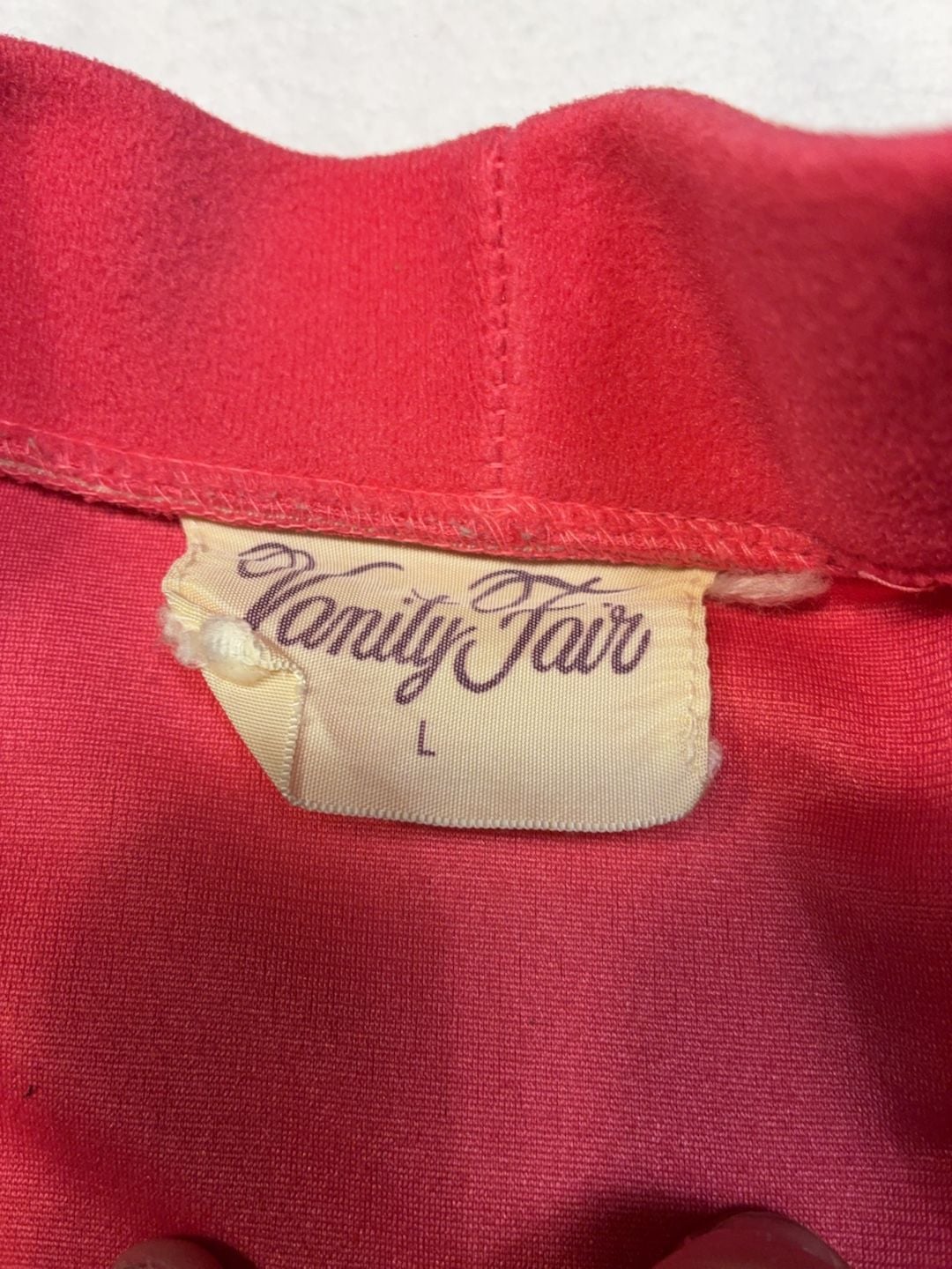 Vanity Fair Vintage Pink Robe Size L 2
