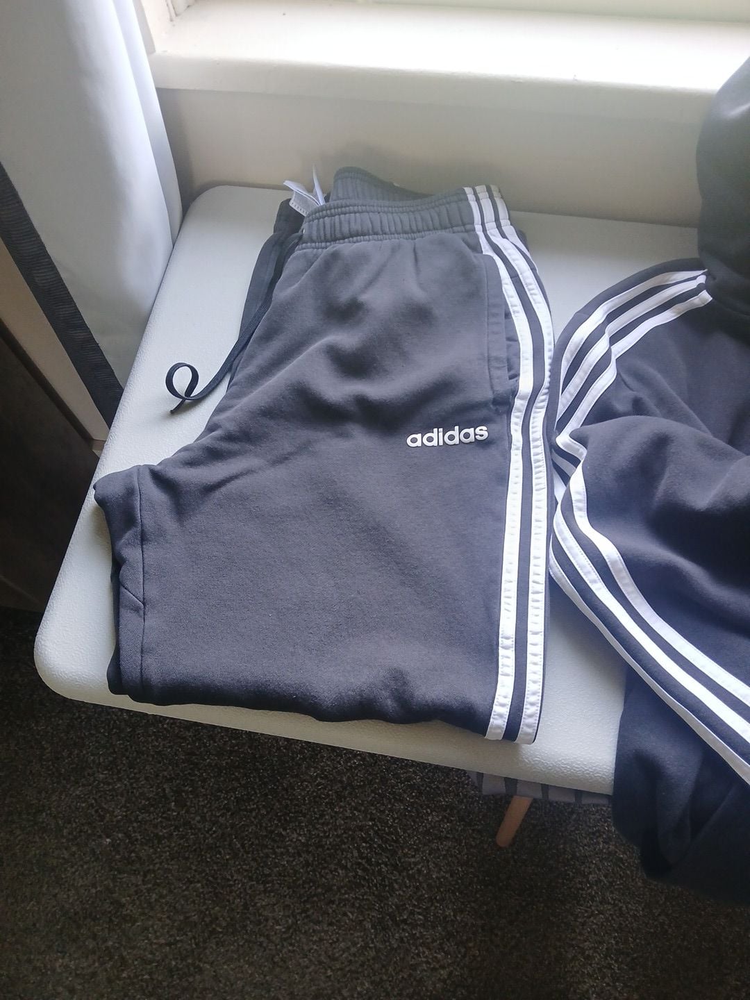 Adidas Essentials 3-Stripes Full-Zip Hoodie and Jogger Tracksuit Set 3