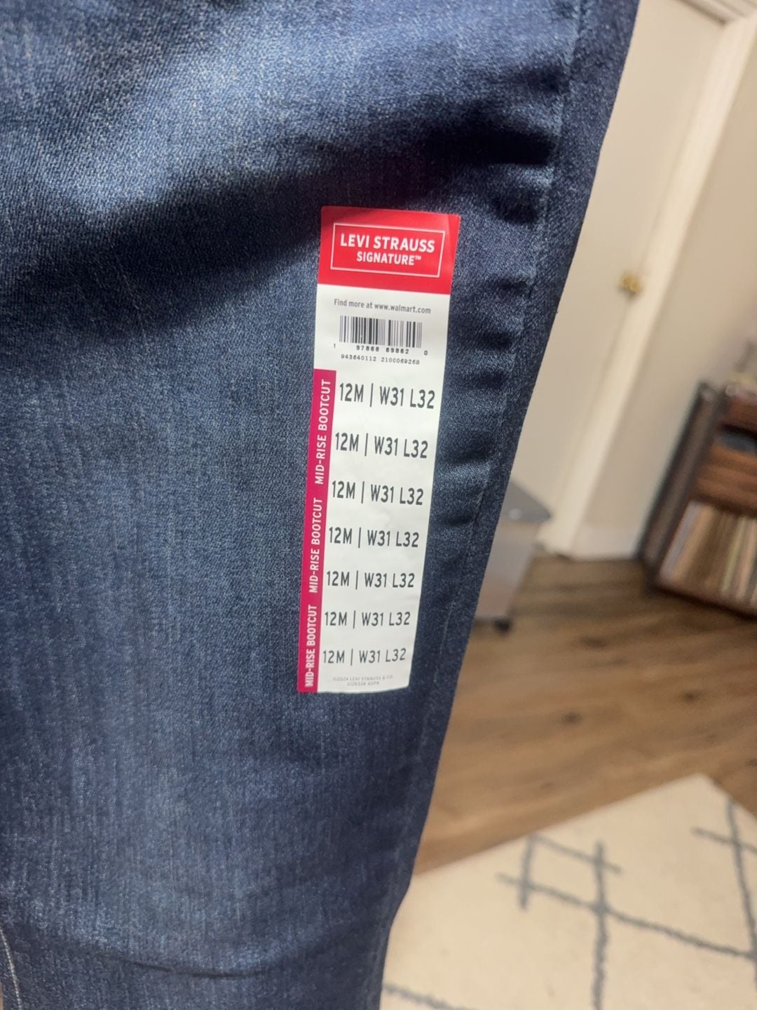 Levi Strauss Signature Mid-Rise Bootcut 12M 31x32 3