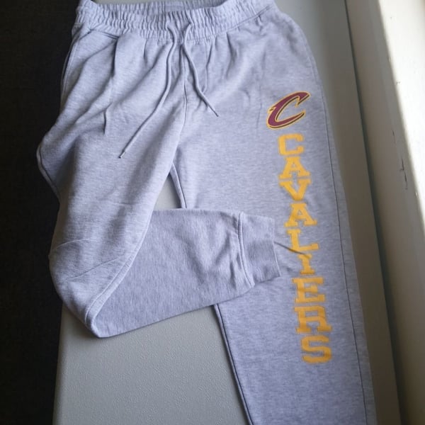 Ultra Game NBA Cleveland Cavaliers Gray Jogger Sweatpants Size M
