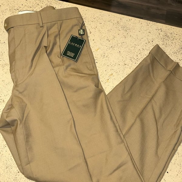 Lauren Ralph Lauren The Total Comfort Trouser Tan Pants 34x30