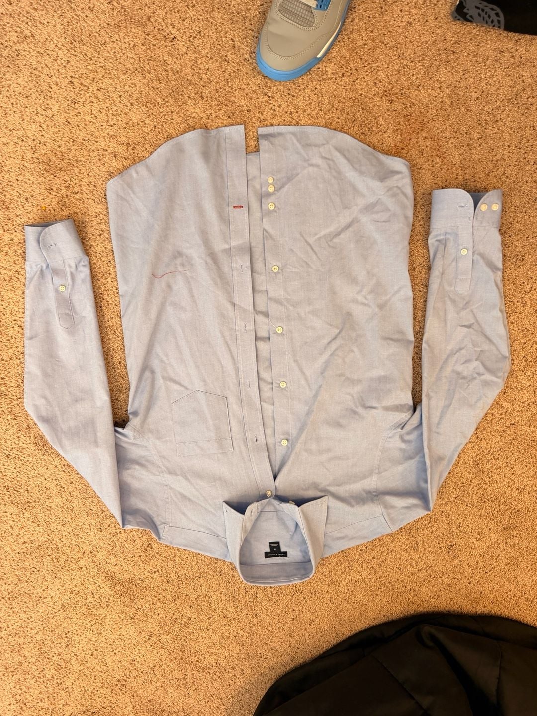 Tommy Hilfiger Men's Light Blue Long Sleeve Button Down Shirt Size M 2