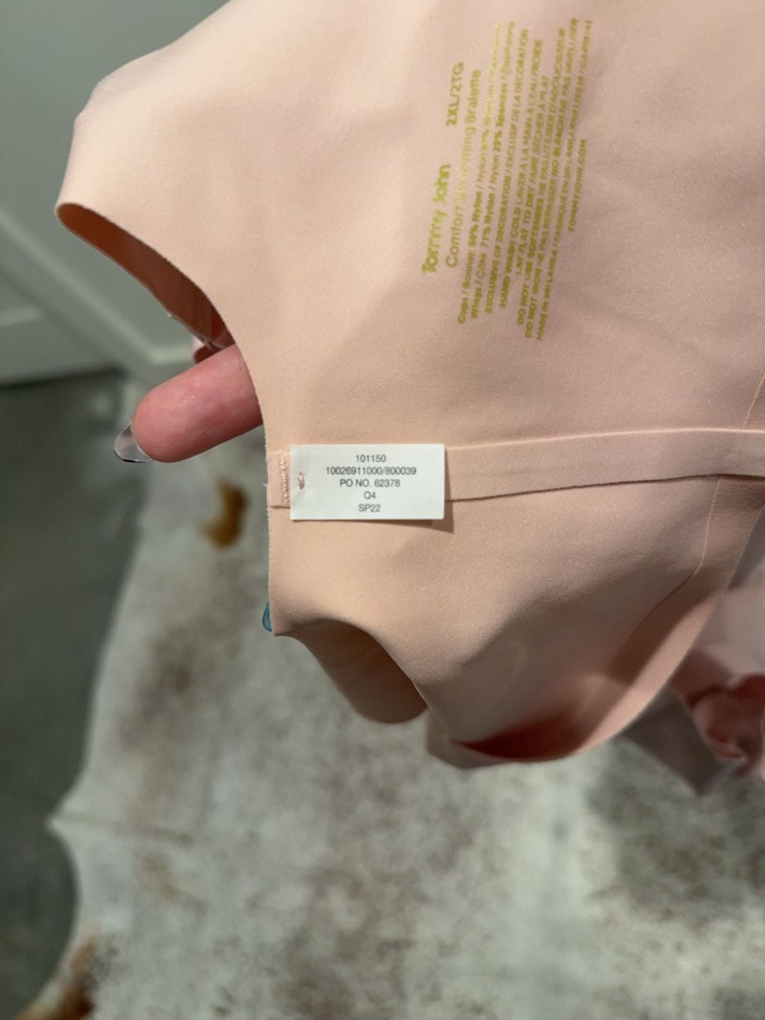 Tommy John Comfort Smoothing Bralette Pink Size 2XL 6
